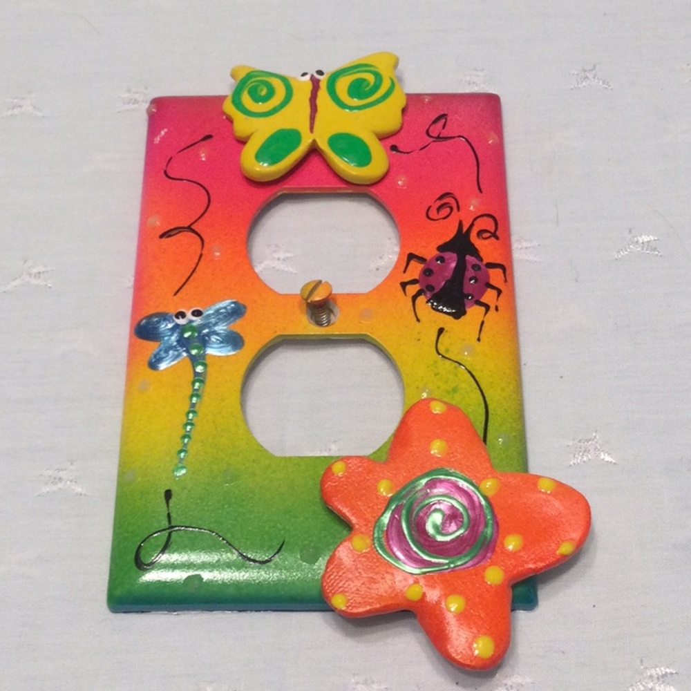 Hand Crafted Custom Painted Outlet Cover
